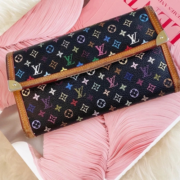 LOUIS VUITTON Monogram Multicolor Wallet Murakami - Picture 1 of 14
